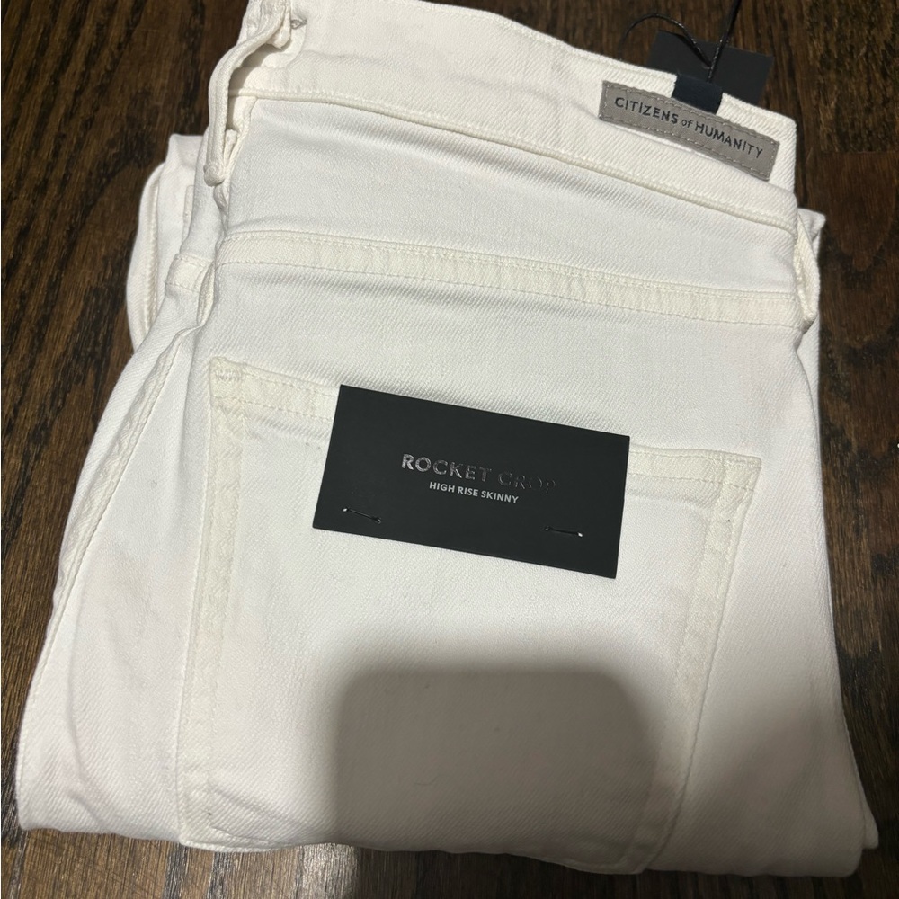 Citizens of Humanity white denim jeans